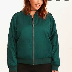 Torrid Emerald Bomber Jacket for Women
